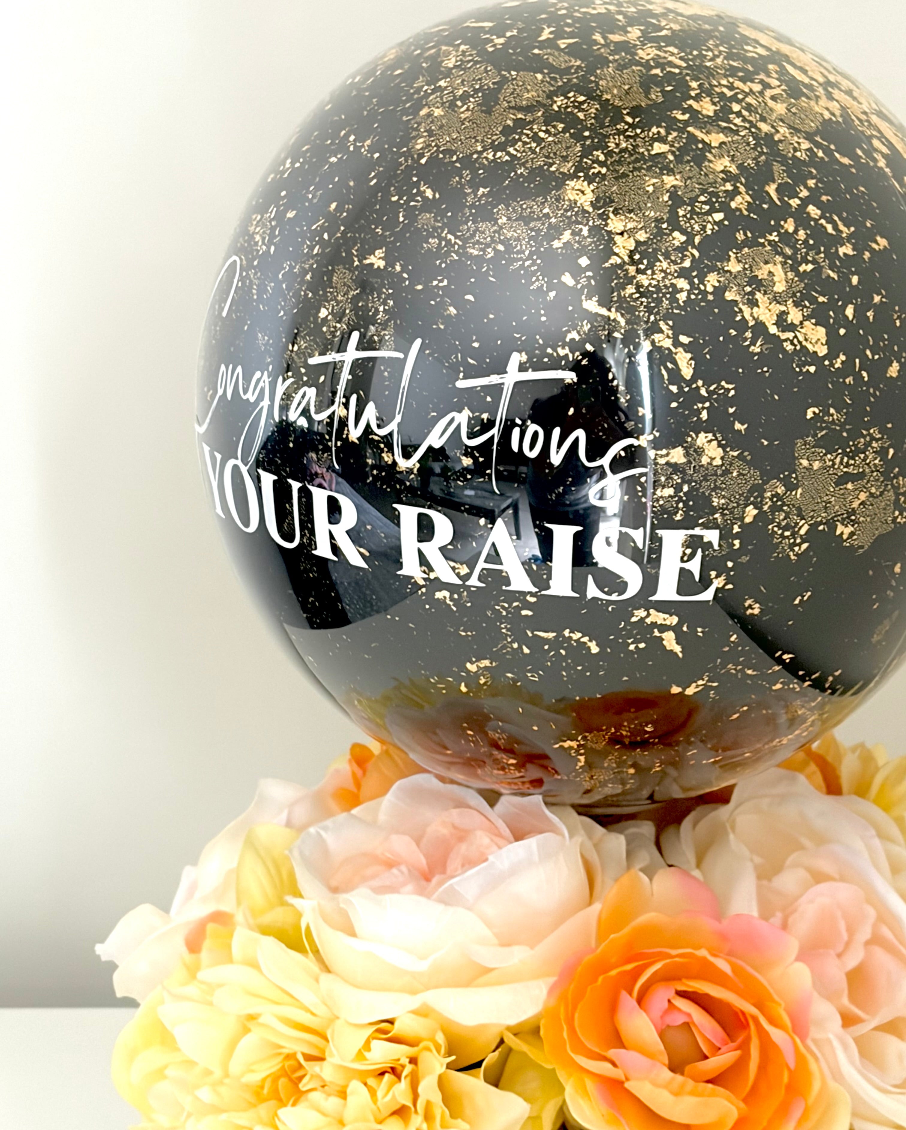 Artificial Flowers Bubble Balloon Bouquet