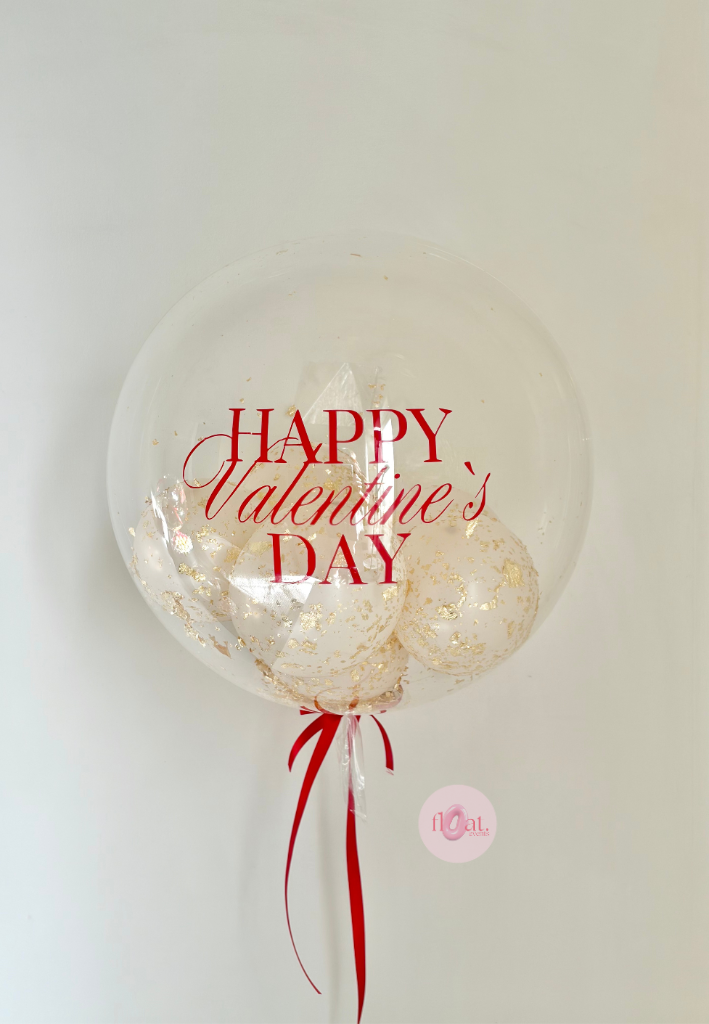 Golden Romance Bubble Balloon