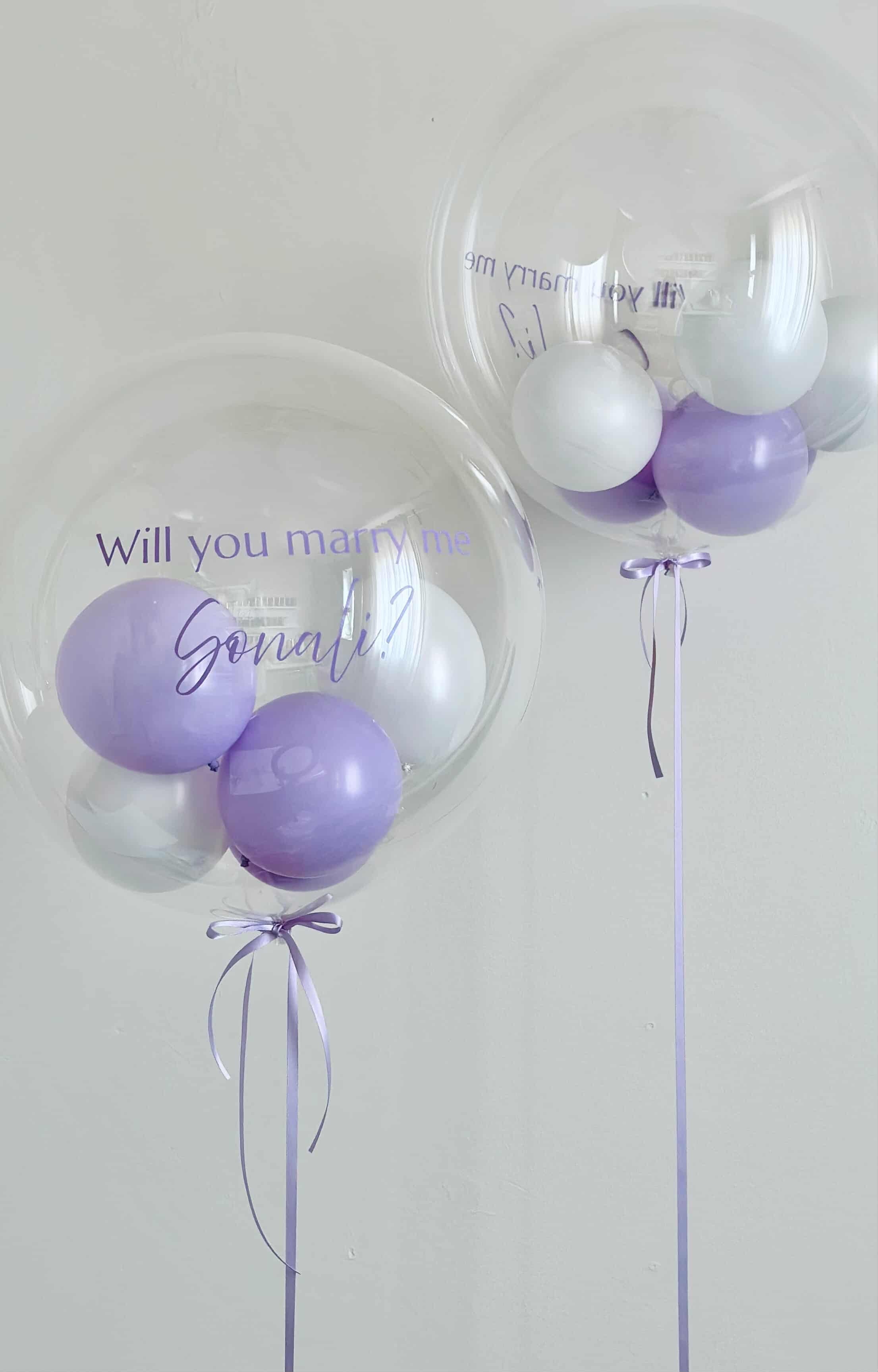 Lavender Helium Bubbles