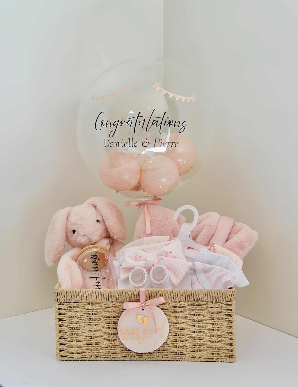 Baby Girl Baby Basket