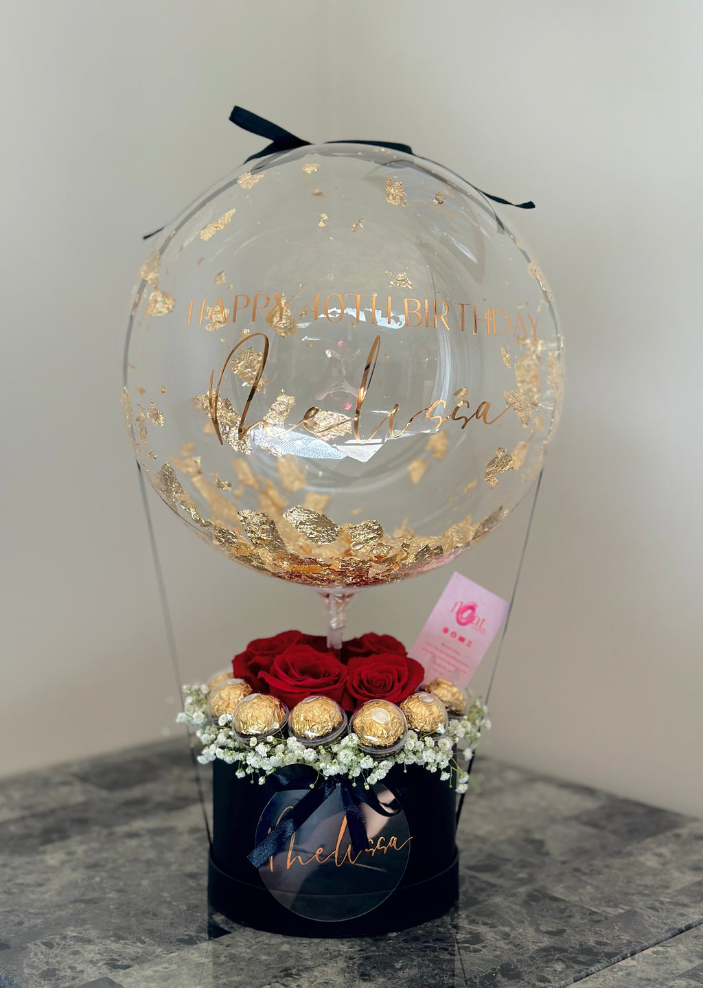 Fresh Flowers and Chocolates Bouquet