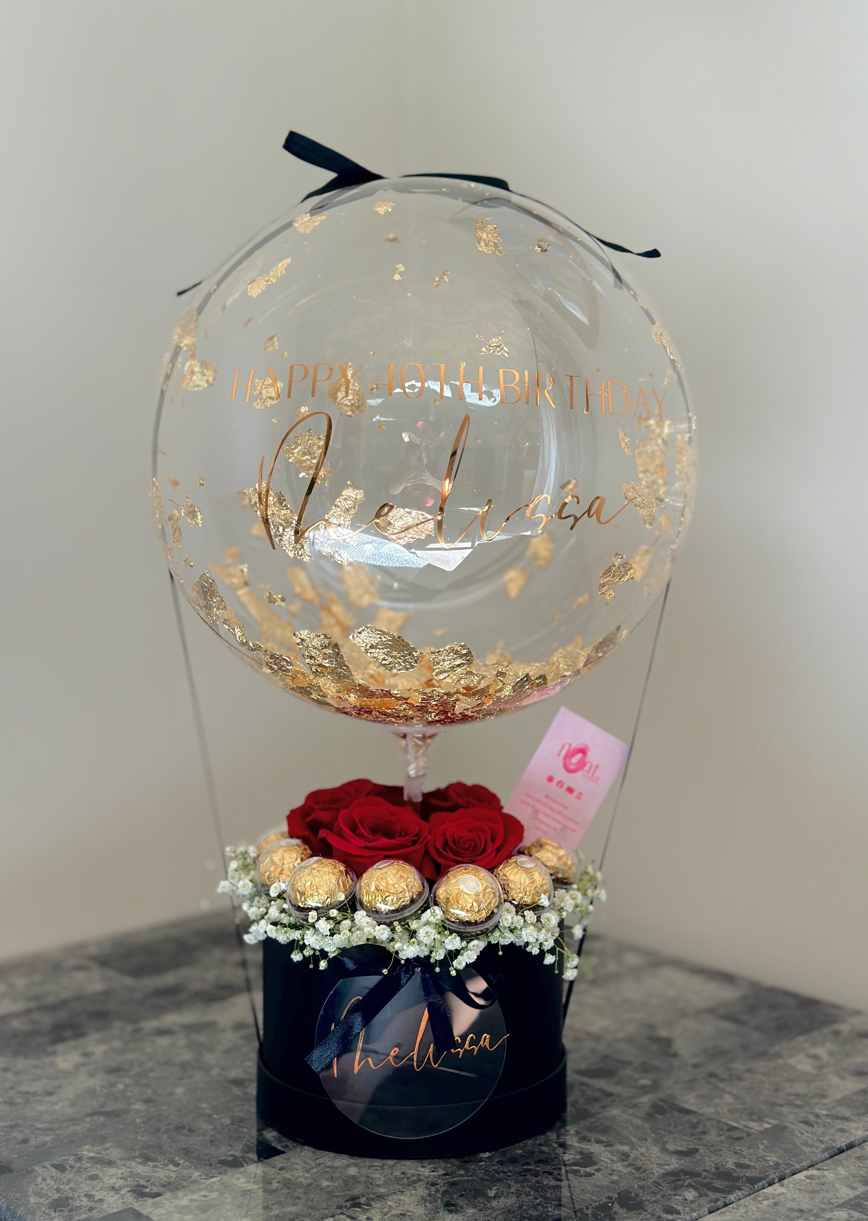 Fresh Flowers and Chocolates Bouquet