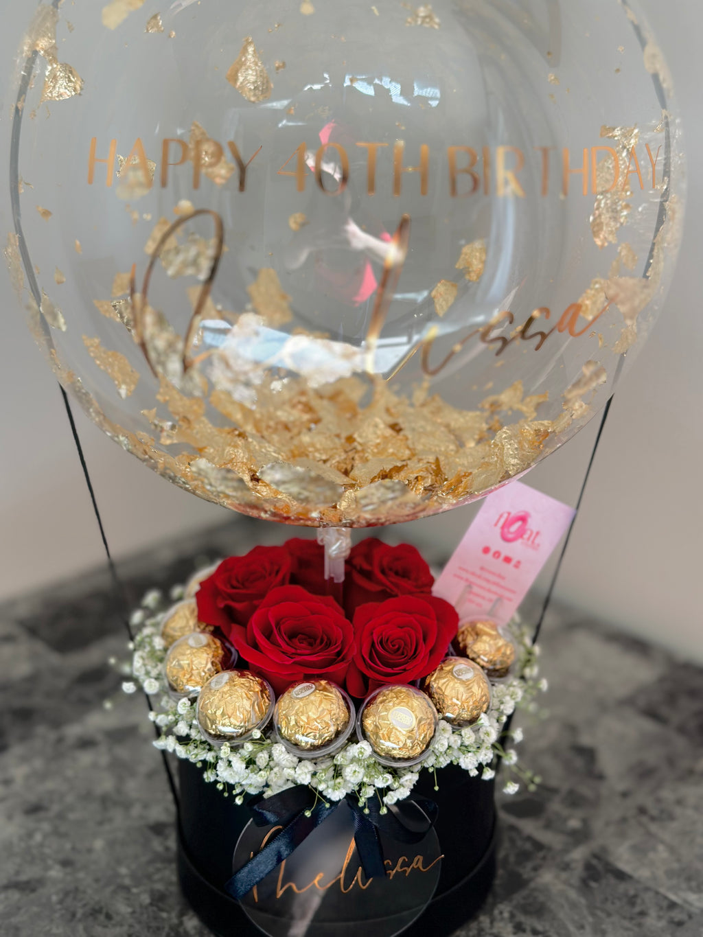 Fresh Flowers and Chocolates Bouquet