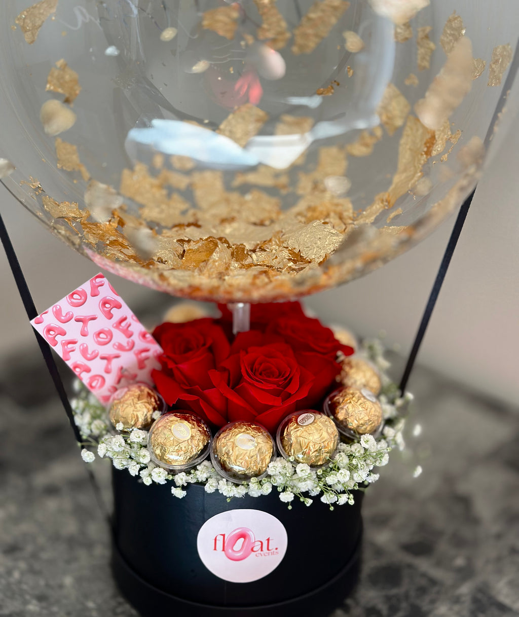 Fresh Flowers and Chocolates Bouquet