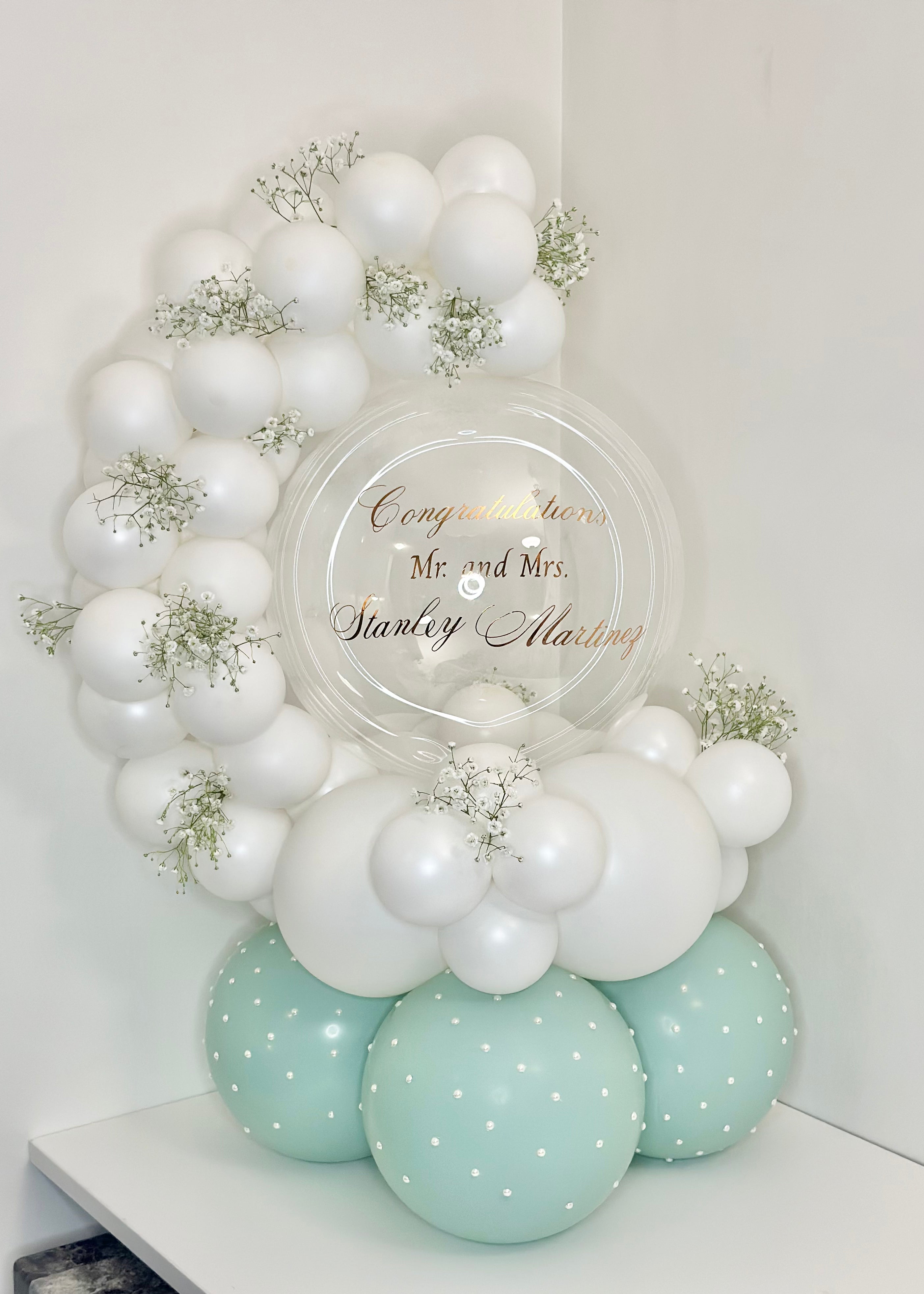 Wedding Themed Balloon Hug