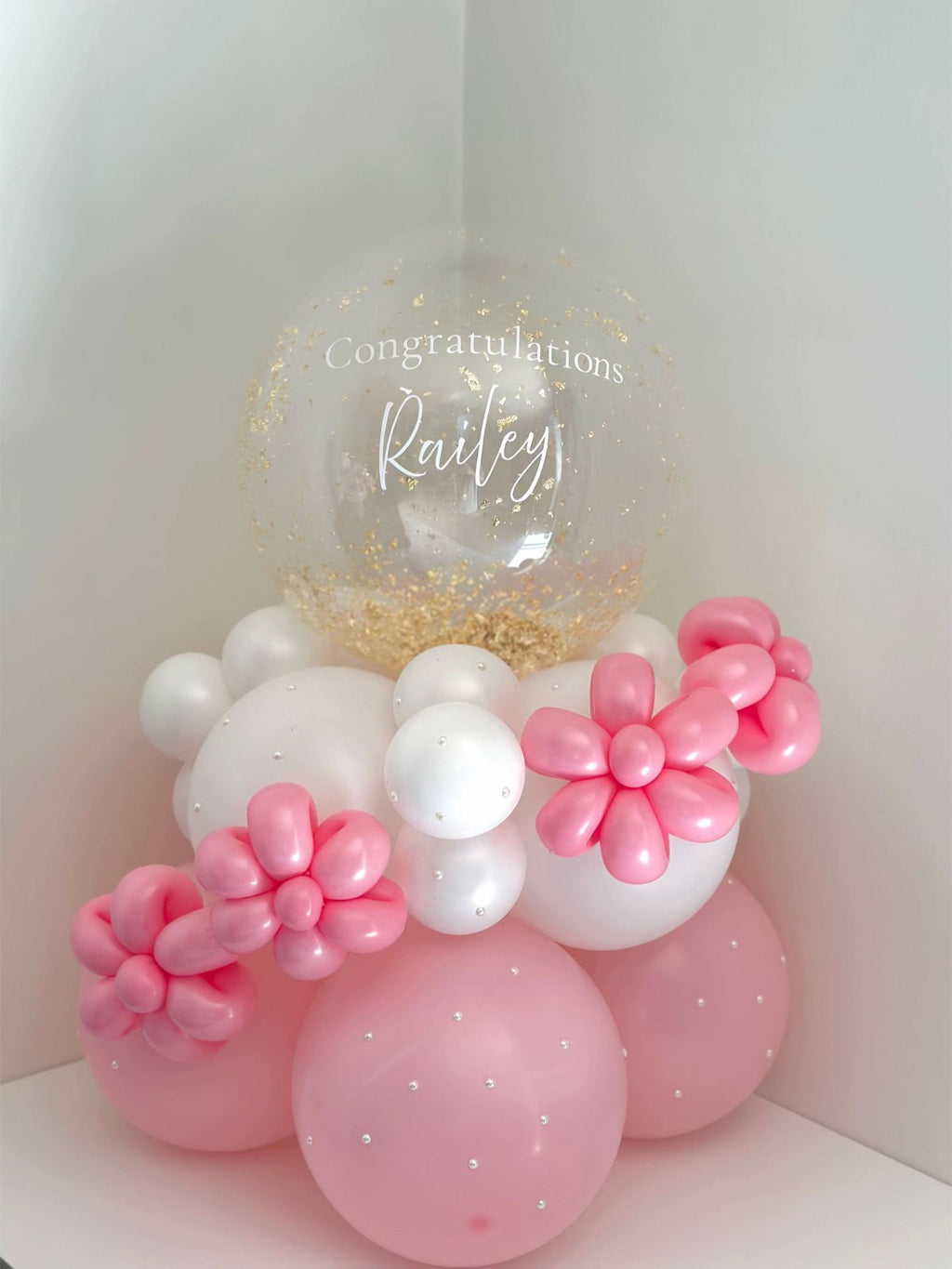 Pink Blush Balloon Hug